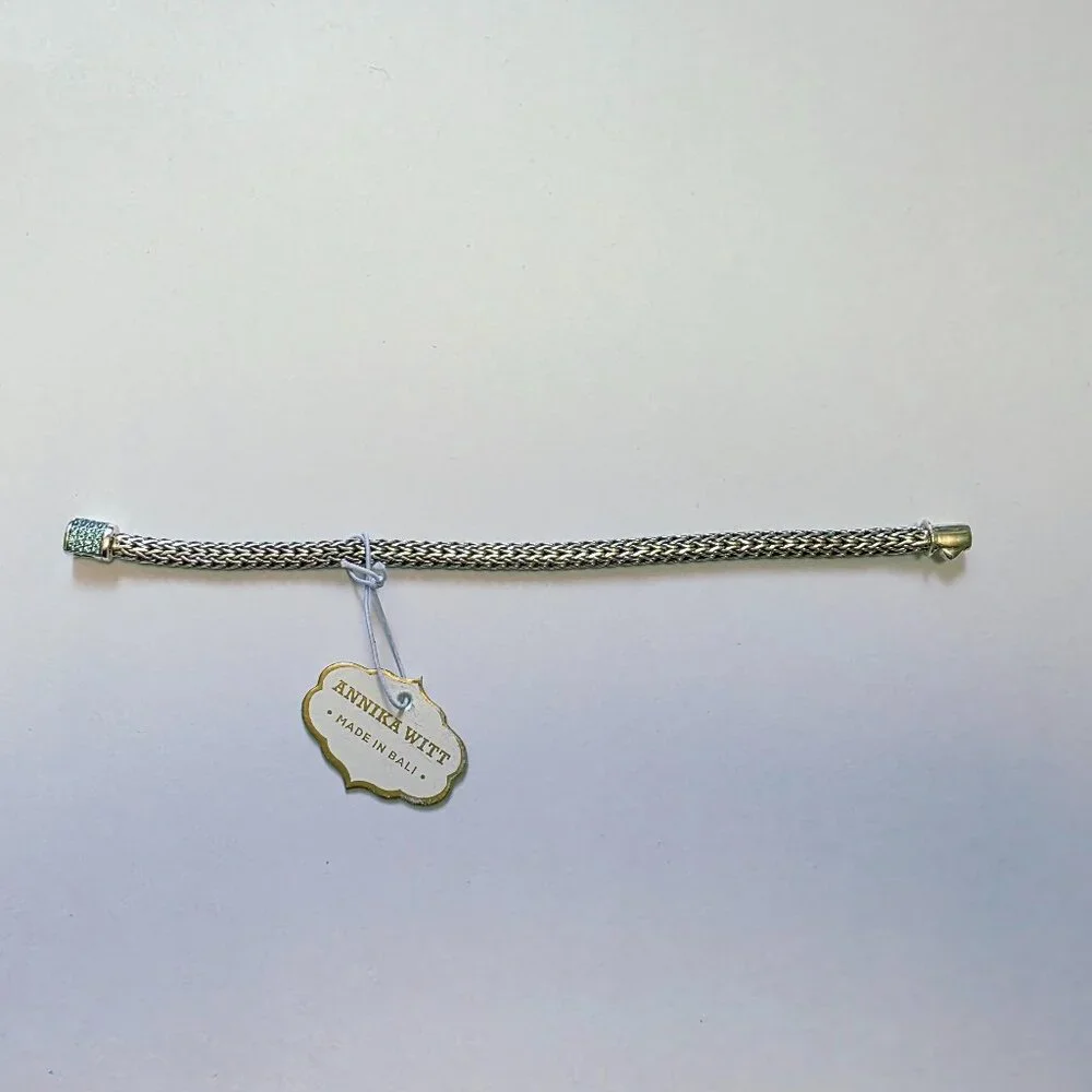 ANNIKA WITT Sterling Silver Semiprecious Stone Chain Bracelet - Picture 7 of 15